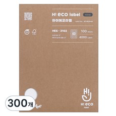 Formtec Hi-Eco條碼用標籤 HES-3102, 40格, 300個