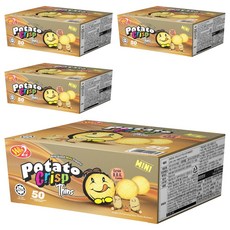 윈윈푸드 포테이토크리스프 씬 엑스트라 바베큐맛 50p, 450g, 4개