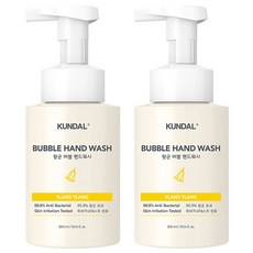 KUNDAL 昆黛爾 洗手慕斯 依蘭依蘭香, 300ml, 2瓶