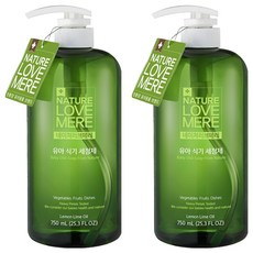 네이쳐러브메레 유아 식기세정제, 750ml, 2개