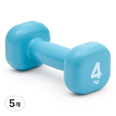 리복 트레이닝 사각 덤벨 블루 RAWT-11154, 4kg, 5개