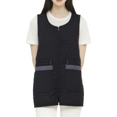 Rosa Home 素色防水背心刷毛圍裙 L, 黑色, 1個