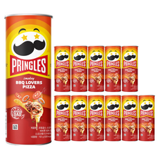 PRINGLES 品客 洋芋片 煙燻BBQ披薩風味, 12罐, 102g