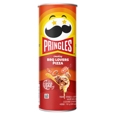 프링글스 감자스낵 스모키 바비큐 피자맛, 102g, 1개