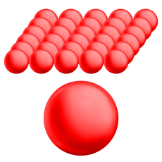 Bebein 嬰兒球池 60p, 亮麗紅