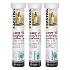 ZANTIVA 維他命C&鋅發泡錠, 20錠, 3罐