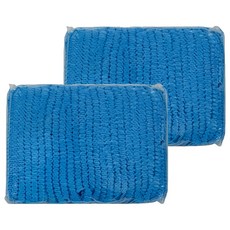 御廚靈 不織布防塵帽, 清潔加工, 適用於食品/電子行業, 100入/包, 19吋, 藍色, 2包