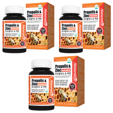 Naturalize 蜂膠和鋅配方防護提升保健膠囊, 90顆, 3罐