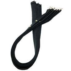 BLACKLABEL 複合式織物雪鏈帶 8件組 黑色, 1套