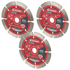 Ezarc 工具鑽石切割片 石材用 8075105, 3個