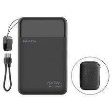 스마텍 100W 초고속 대용량 보조배터리 20000mAh, 블랙, STPB-Q100W20