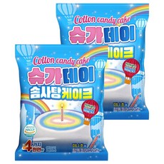 蛋糕造型棉花糖+蠟燭組, 27g, 2袋