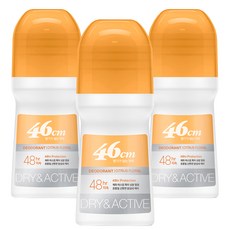 온더바디 46cm 나이아신아마이드 롤온 데오드란트 시트러스 플로럴향, 75ml, 3개