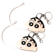 Shinchan 蠟筆小新 公仔鑰匙圈便攜捲尺, 2個, 100cm