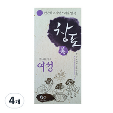 JW중외제약 창포미 염색제, 6G 자연갈색, 4개