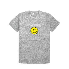 JBFashion 透氣 Thank You 短袖, 灰色