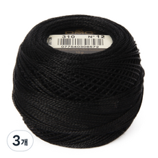 DMC 刺繡線 珍珠棉 12, 3個, 310