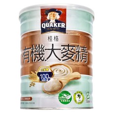 QUAKER 桂格 有機大麥精, 大麥, 500g, 1罐