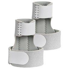 AOAO 手指固定帶/鋁板支撐手指護具/腳趾固定保護套 灰色, 2個