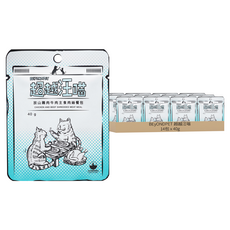 BEyONDPET 超越汪喵 貓用主食肉絲餐包, 40g, 14包, 放山雞肉 + 牛肉