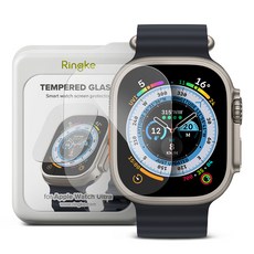 Ringke Apple Watch Ultra 鋼化玻璃螢幕保護貼 4入組, 單一顏色