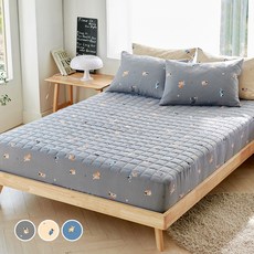 라몬떼 댕댕이 누빔 매트리스 커버 세트