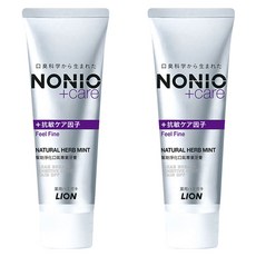 LION 獅王 NONIO 終結口氣抗敏牙膏，雙重淨化，徹底潔淨，持久清新，薄荷配方，修護琺瑯，防蛀抗酸, 130g, 2條