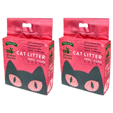 WELLON 威龍 BIO 細顆粒2.0 豆腐貓砂, 100%純天然豆腐與玉米製成, 水蜜桃, 2.5kg, 2包