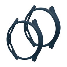 TnP 邊框硬殼PC智慧手錶保護殼 40mm 2入, 午夜藍