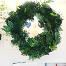 聖誕花圈裝飾, 綠色