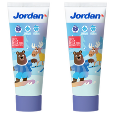 JORDAN清新水果味兒童牙膏, 75g, 1入, 2條
