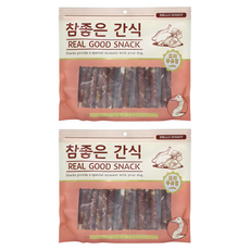 헬로도기 참좋은간식 강아지 건조간식, 오리우유껌, 400g, 2개