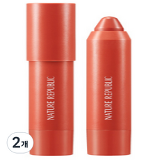 네이처리퍼블릭 에코 벨벳 립 크레용 2.8g, 다즐링라떼, 2개