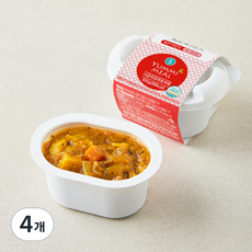 얌이밀 아기반찬 시금치 토마토 카레, 100g, 4개