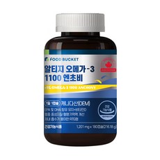 FOOD BUCKET rTG Omega-3鯷魚魚油, 180顆, 1罐