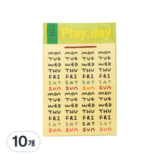 Manmong Shop play day 貼紙, 混合顏色, 10個