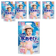 MOONY 女童游泳玩水褲, L(9~14kg), 18片