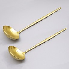 TABLE Art. 阿貝拉迷你湯勺, 霧面金色, 2個