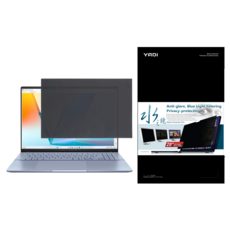 YADI 亞第 插卡隱貼 水之鏡防窺片 16:10 ASUS Vivobook S 16 OLED S5606MA專用, 透黑色, 1個