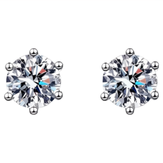CF Diamond 耳環 莫桑鑽 E0025 50分