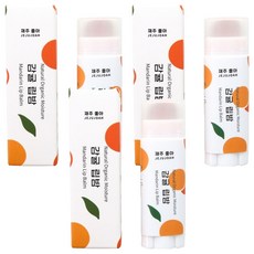 Jeju Camellia Oil Crafty 透明潤唇膏護唇, 3支, 柑橘, 5ml