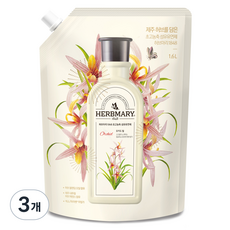 Herbmary 1848 衣物柔軟精 蘭花山丘 補充包, 1.6L, 3個