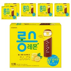 크라운 롱스 레몬, 250g, 6개