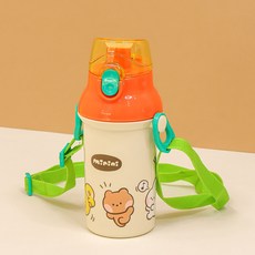 LiLFANT Line Friends Minini Ancho背帶水瓶, 混色, 360ml, 1個