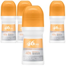 온더바디 46cm 나이아신아마이드 롤온 데오드란트 시트러스 플로럴향, 75ml, 4개