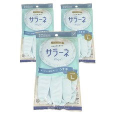 던롭 고무장갑 30cm 08751, 블루, 대(L), 3개