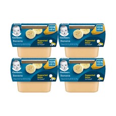 Gerber 嘉寶 水果泥2入組 第1階段, 香蕉口味, 4盒