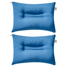 아임리빙 C자형 고밀도 워싱 빨아쓰는 수면베개, 네이비, 2개