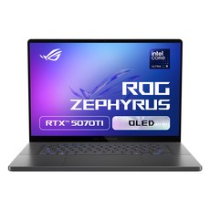 에이수스 2025 ROG 제피러스 G16 코어Ultra9 인텔 2세대 지포스 RTX 5070 Ti, 이클립스 그레이, 1524GB, 64GB, WIN11 Home, GU605CR-QR152W