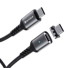 IMDw PD C to C 磁性磁鐵 C 型快速充電線 100W 150cm, 混色, 1條, 150厘米